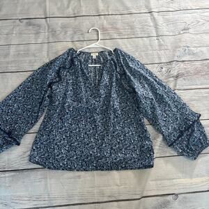 j crew long sleeve top small